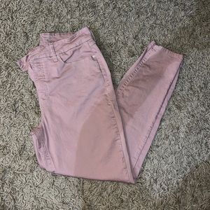 SEVEN7 Tummyless High Rise Skinny Jeans Mauve 16